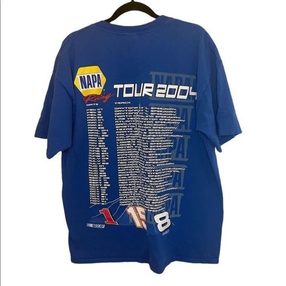 Vintage NASCAR Dale Earnhardt NAPA Racing Tour 2004    T-Shirt  Size Extra Large - Picture 2 of 5